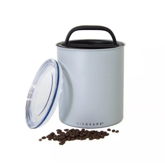 Airscape Metal Box 1kg – Contenitore ermetico in acciaio per la conservazione del caffè e altri alimenti.