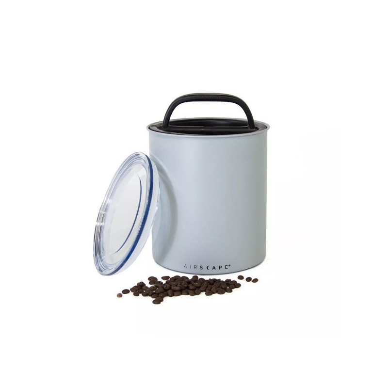 Airscape Metal Box 1kg – Airtight steel container for storing coffee and other foods.