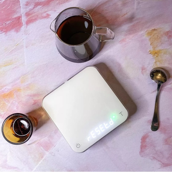 Bilancia digitale Acaia Pearl con display a LED e design elegante