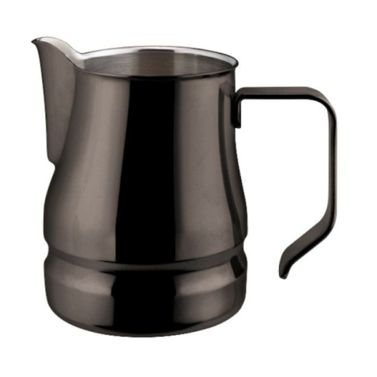 Lattiera Ilsa latte art Évolution nera in acciaio inox 50cl | 360Caffe shop
